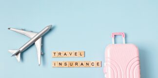 Safe travel, protection tourism insurance concept.